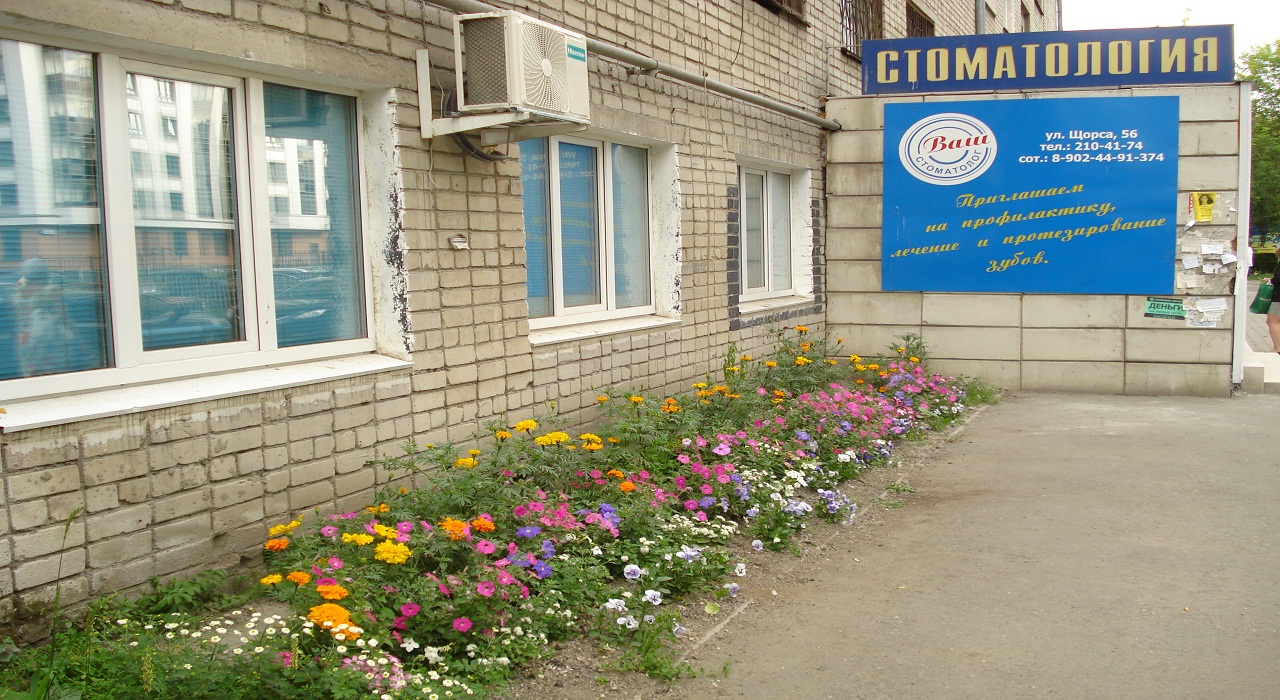Щорса 56, подъезд 2,СК Ваш Стоматолог